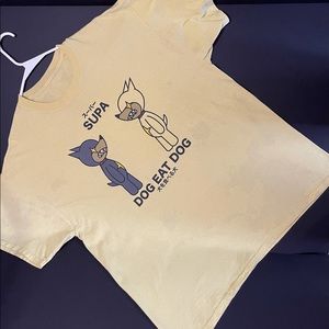 Unique Color Stain/TieDye SUPA Brand Vintage Graphic Tee